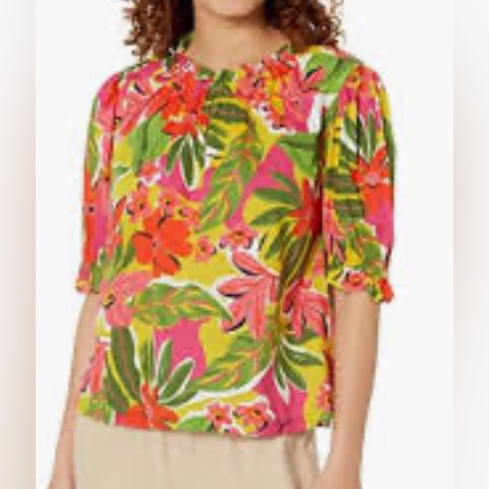 Anthropologie Velvet By Graham And Spencer Floral Rio Style small